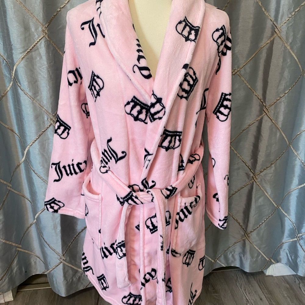 Juicy Couture Blush Pink Plush Robe NWT